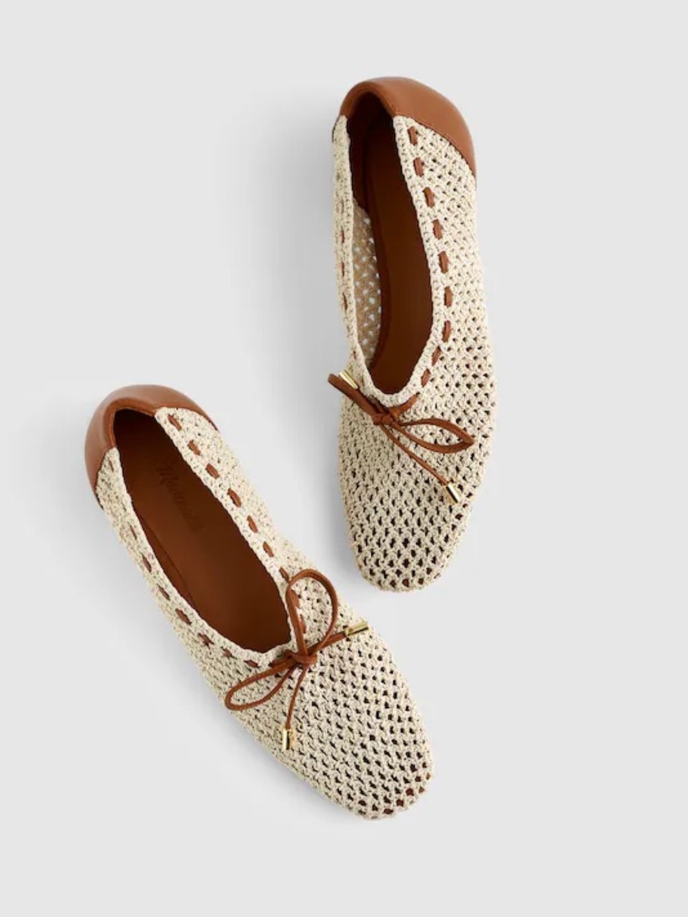 Madewell Mylie Ballet Flat Fishnet Size 6.5